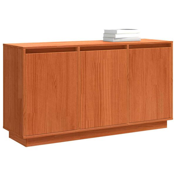 vidaXL Sideboard Brun Ek 111 x 34 x 60 cm Massiv furu
