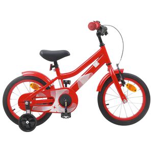 vidaXL Barncykel 16 Tum f&ouml;r 4-6 &aring;r gamla R&ouml;d