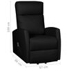 vidaXL F&aring;t&ouml;lj med uppresningshj&auml;lp svart konstl&auml;der