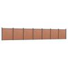 vidaXL Staketpanel brun 1218x186 cm WPC