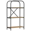 vidaXL Hyllsystem 3 niv&aring;er 60 x 30 x 109 cm Konstruerat tr&auml; Artisan Ek