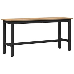 vidaXL Matb&auml;nk 100 x 32,5 x 48,5 cm Konstruerat tr&auml; och st&aring;l