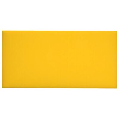 vidaXL Väggpaneler 12 st gul 60x30 cm sammet 2,16 m²