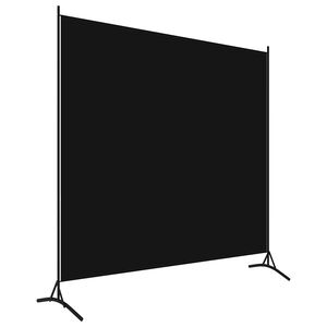 vidaXL Rumsavdelare svart 175x180 cm tyg
