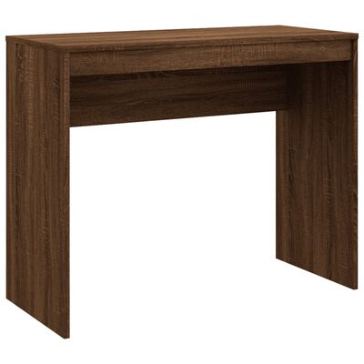 vidaXL Skrivbord brun ek 90x40x72 cm konstruerat trä