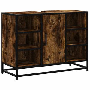 vidaXL Tv&auml;ttst&auml;llssk&aring;p r&ouml;kf&auml;rgad ek 80x33x60 cm konstruerat tr&auml;