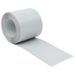 vidaXL Insynsskydd f&ouml;r tr&auml;dg&aring;rden 10 st ljusgr&aring; 252,5x19 cm PVC