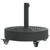 vidaXL Parasollfot med hjul f&ouml;r &Oslash;38 / 48 mm stolpar 27 kg rund