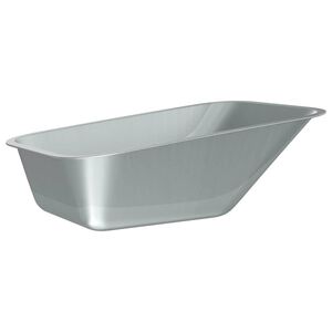 vidaXL Skottk&auml;rra Bricka Ers&auml;ttning Silver 88 x 60 x 32 cm St&aring;l