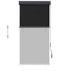 vidaXL Rullgardin utomhus 80x250 cm antracit