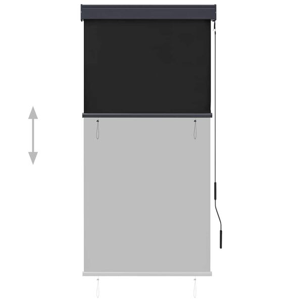 vidaXL Rullgardin utomhus 80x250 cm antracit