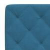 vidaXL Bed Frame without Mattress Blue 200x200 cm Velvet