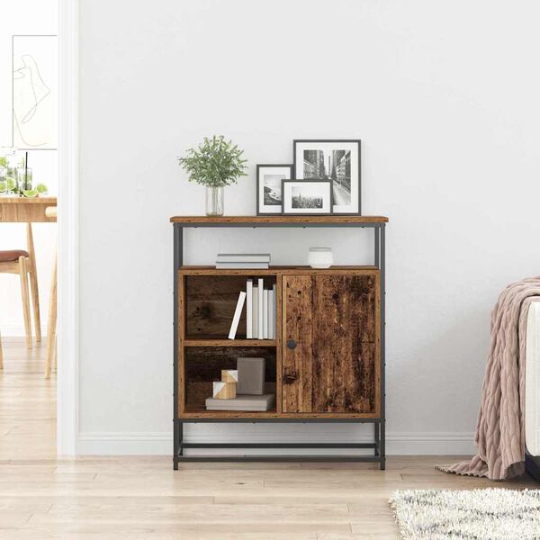 vidaXL Sideboard Gammalt trä 69 x 35 x 80 cm Konstruerat trä