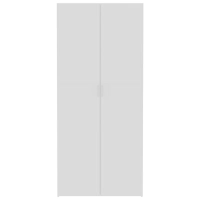 vidaXL Förvaringsskåp vit 80x35,5x180 cm spånskiva