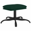 vidaXL Fotpall m&ouml;rkgr&ouml;n 60x60x36 cm sammet