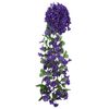 vidaXL Julkransar med blommor3 st m&ouml;rklila 85 cm