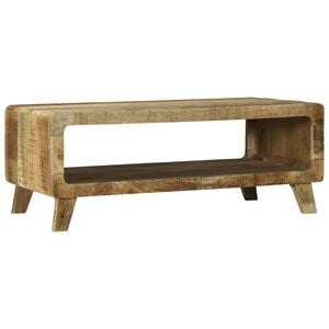 vidaXL Kaffeebord Brun 90 x 50 x 35 cm Massivt mangotr&auml;