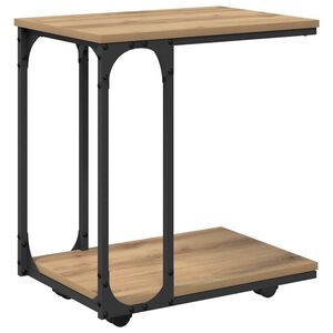 vidaXL Sidobord Artisan Ek 50 x 35 x 55.5 cm Konstruerat tr&auml;