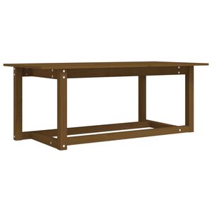 vidaXL Soffbord honungsbrun 110x55x45 cm massiv furu
