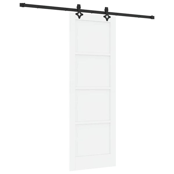 vidaXL Skjutd&ouml;rr ORKDAL Vit 73,5 x 211 cm Massiv furu