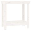 vidaXL Skob&auml;nk vit 80x50x80 cm massiv furu