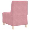 vidaXL Modulsofa utan armst&ouml;d 2 pcs Rosa 55 x 74 x 82 cm Sammet