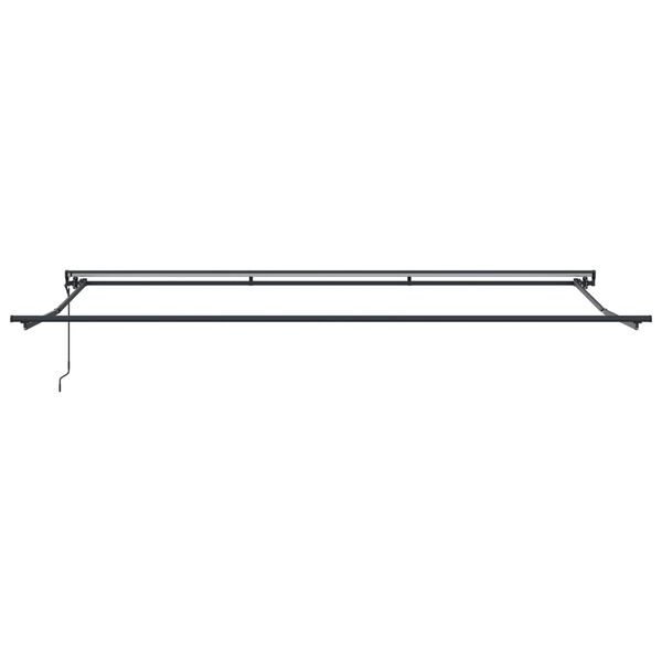 vidaXL Utf&auml;llbar markis Gul och Vit 500 &times; 300 cm Polyester och metall