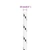 vidaXL B&aring;tlina fl&auml;tad vit 10 mm x 25 m polyester