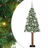 vidaXL Smal julgran Gr&ouml;n 180 cm PVC och solid furu