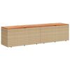 vidaXL Dynbox beige 220x50x54 cm konstrotting akaciatr&auml;