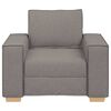 vidaXL Soffa taupe 100x78x84 cm tyg