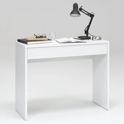 FMD Skrivbord med bred låda 100x40x80 cm vit