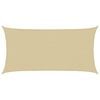 vidaXL Sols&auml;tt segel Beige 2 x 6 m HDPE