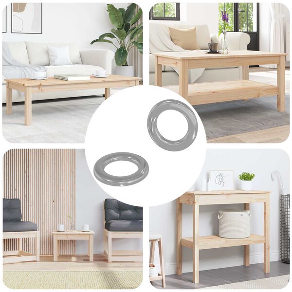 vidaXL Skivor 2 pcs Silver 10 x 10 x 0,8 mm J&auml;rn