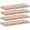 vidaXL Sv&auml;vande hyllor 4 st 60x23,5x4 cm konstruerat tr&auml;