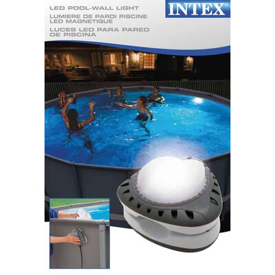 Intex Magnetisk vägglampa för pool LED 28688