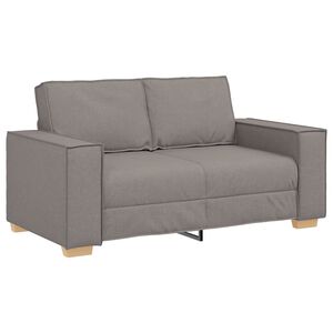 vidaXL 2-sitssoffa taupe 160x78x84 cm tyg