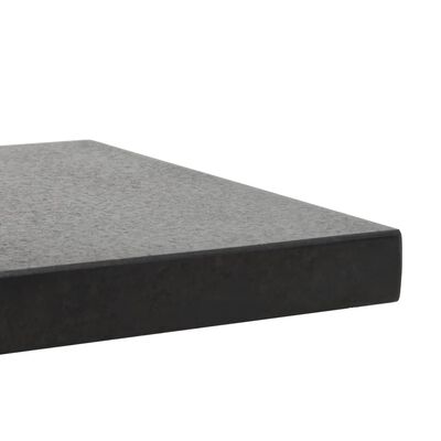 vidaXL Parasollfot granit 28,5 kg fyrkantig svart