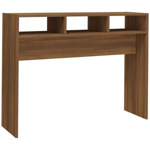 vidaXL Avlastningsbord brun ek 105x30x80 cm konstruerat tr&auml;