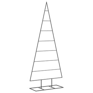 vidaXL Julgran i metall svart 150 cm