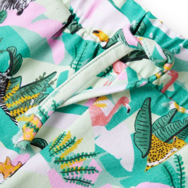 Shorts med snöre för barn ljus mintgrön 116