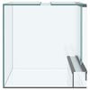 vidaXL Reptil- och amfibiehabitat med lagring Vit 30 x 30 x 30 cm Glas