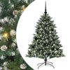 vidaXL Konstgjord julgran Gr&ouml;n 120 cm PVC och Plast och St&aring;l