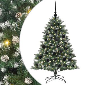 vidaXL Konstgjord julgran Gr&ouml;n 120 cm PVC och Plast och St&aring;l