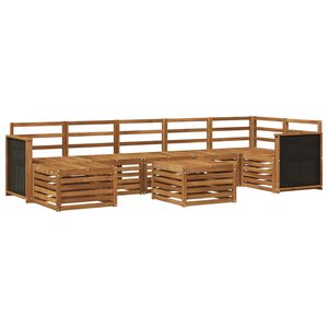 vidaXL Utomhussoffset 7 pcs Naturlig Massivt Akaciatr&auml;