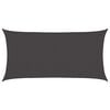 vidaXL Sols&auml;tt segel Antracit 2,5 x 6 m HDPE