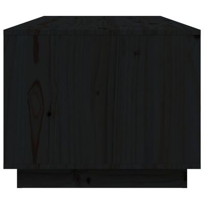 vidaXL Soffbord svart 100x50x41 cm massiv furu