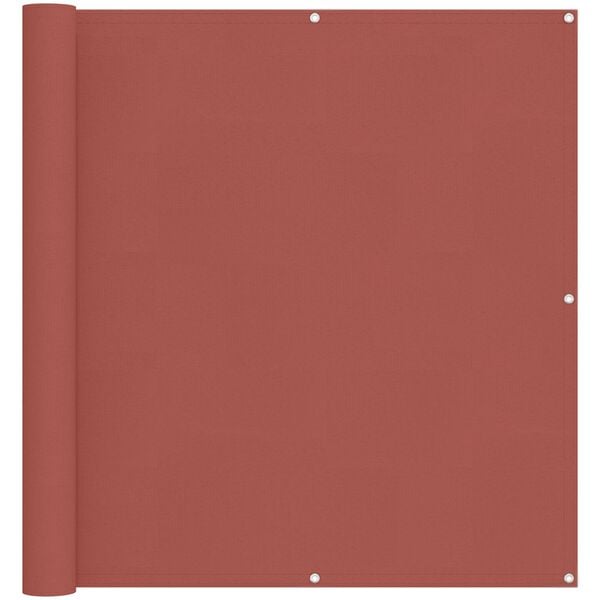 vidaXL Balkong Sk&auml;rm Terracotta 110 x 600 cm Oxford Tyg