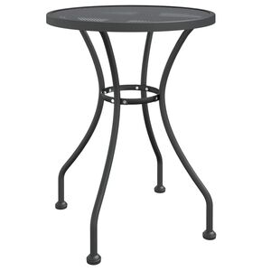 vidaXL Tr&auml;dg&aring;rdsbord &Oslash;60x72 cm str&auml;ckmetall antracit