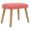 vidaXL Fotpall rosa 45x29,5x35 cm sammet